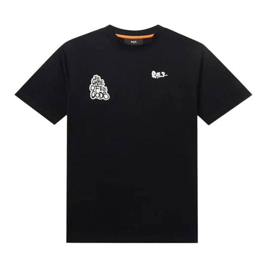 BALR. Game of the Gods Graffiti Box Fit T-shirt - JET BLACK