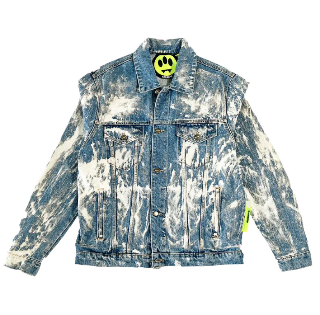 Barrow Jacket Jean-deed with wash effect and logo patch