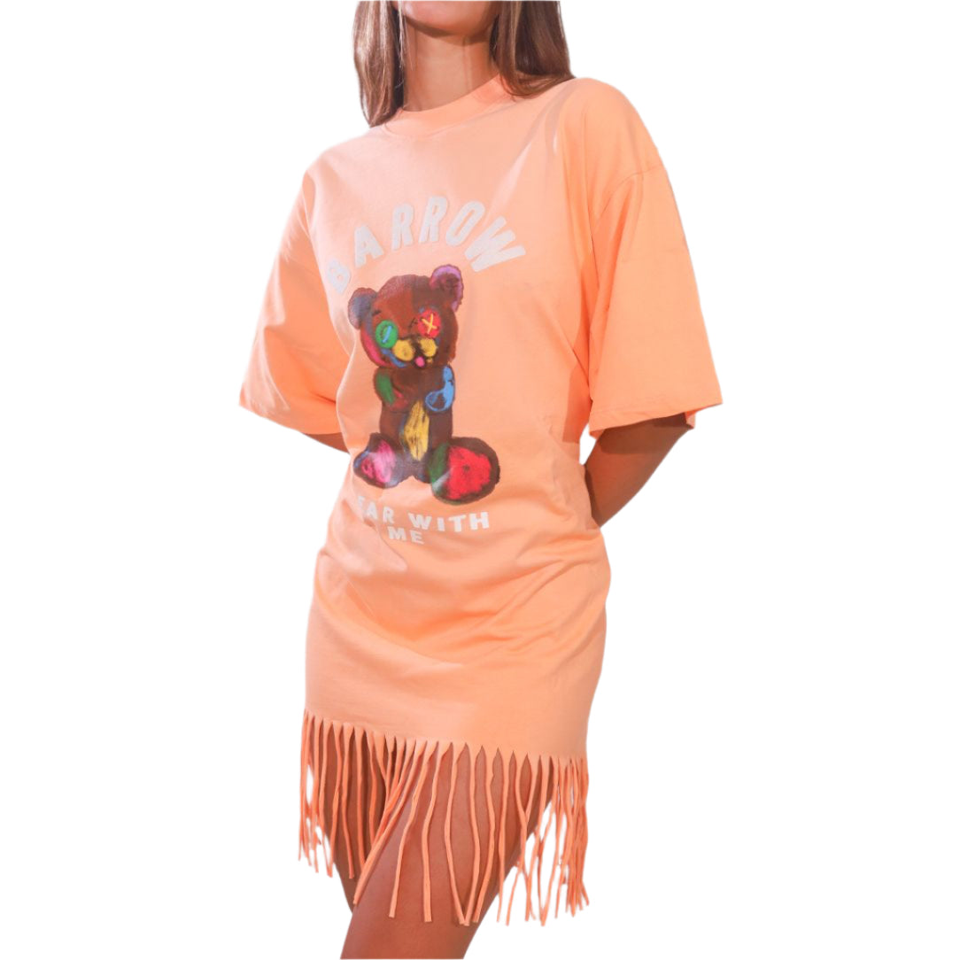 Barrow Dress in Fringed - PAPAYA