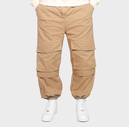 Disclaimer Camel Gabardine Over Trousers