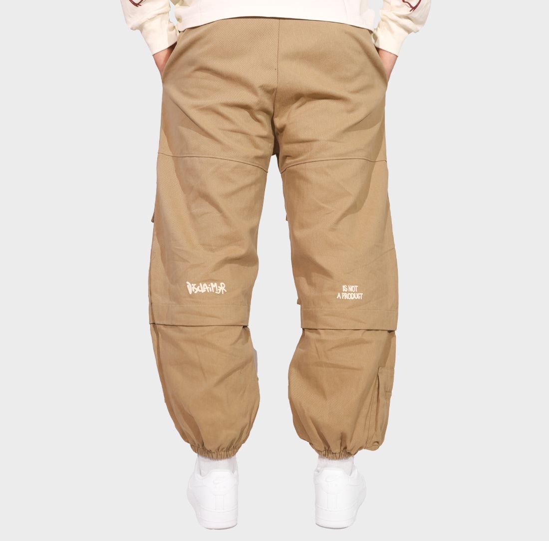 Disclaimer Camel Gabardine Over Trousers