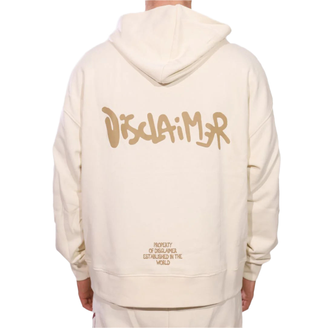 Disclaimer Over Sweatshirt Hoodie Latte