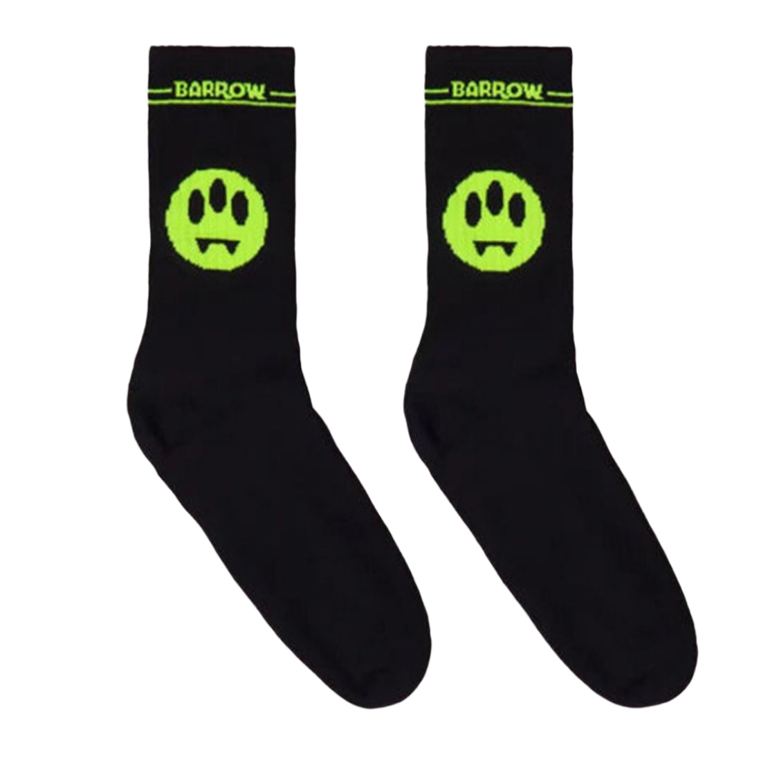 Barrow - Socks Man Black Neon Yellow Logo