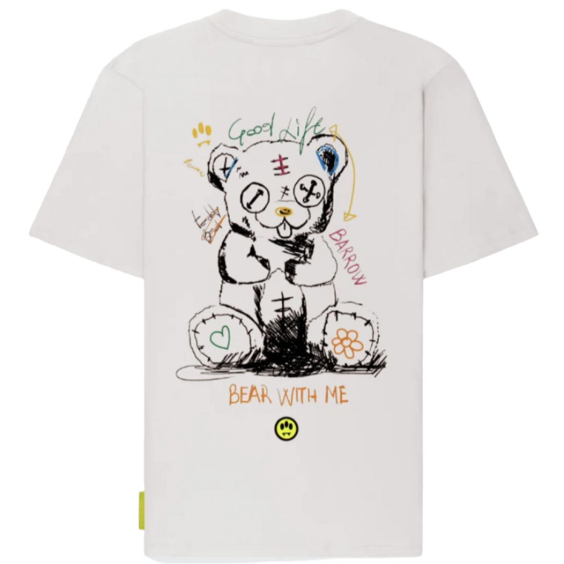 Barrow T-shirt Oversize With Graffiti Bear