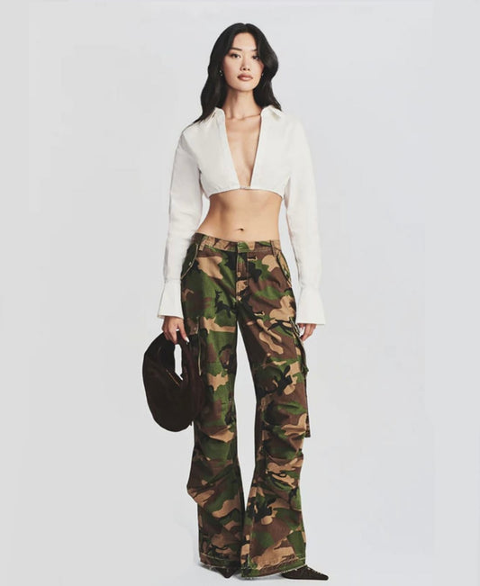 SER.O.YA Jane Cargo Pant Woman
Washed Camouflage