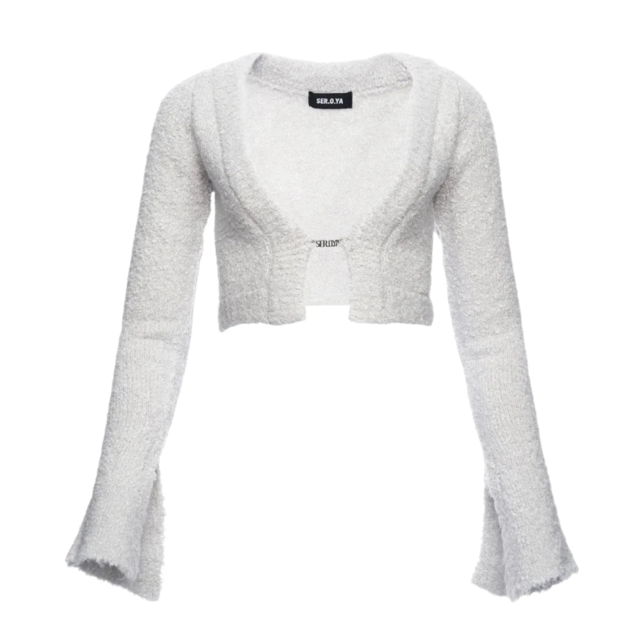 SER.O.YA Cardigan Woman Bora Boucle Silver