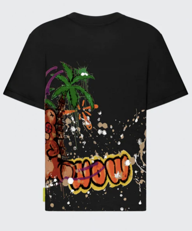 Barrow T-shirt  With All-Over Graffiti Print