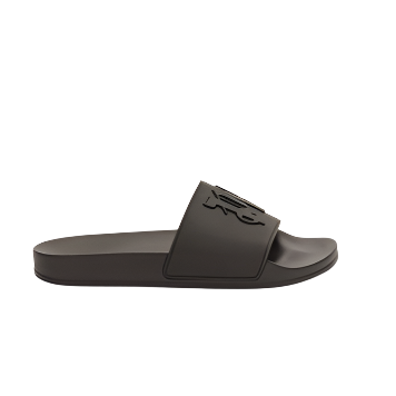 Palm Angels Pool Slides Man Embossed Monogram Dark Brown