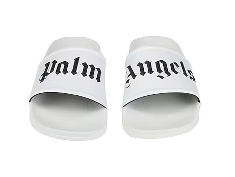 Palm Angels Pool Slider White Black