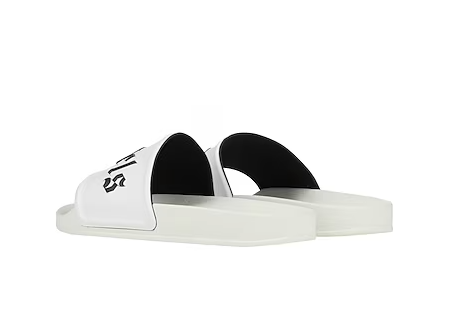 Palm Angels Pool Slider White Black