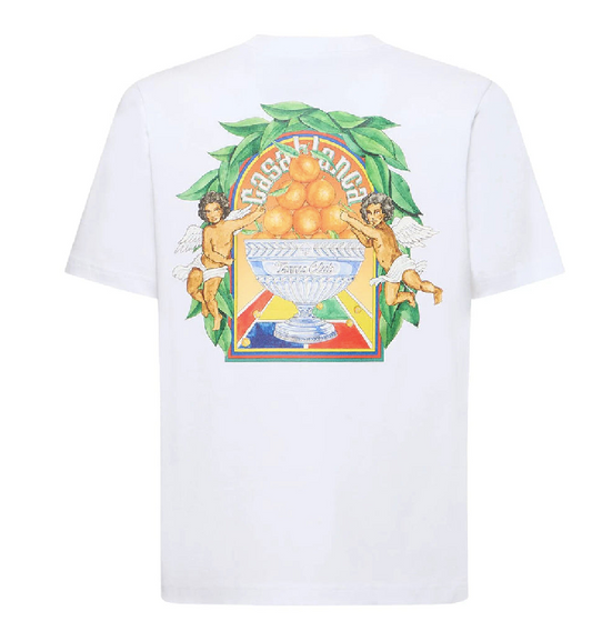 Casablanca White T-shirt Printed of Angels and Oranges